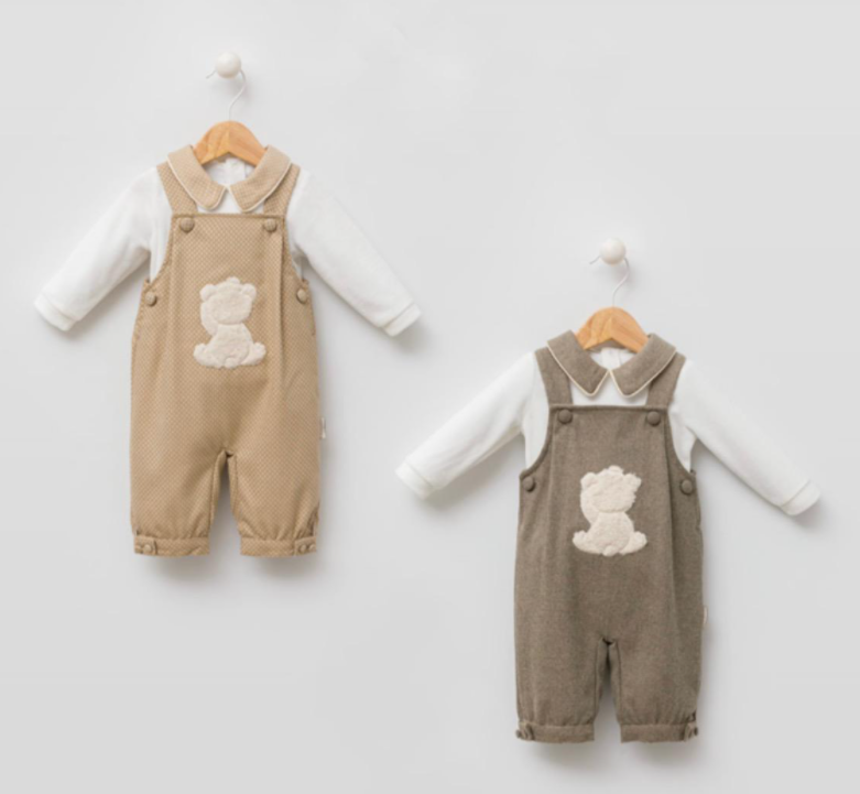 BEAR ROMPER SUIT SET (B)